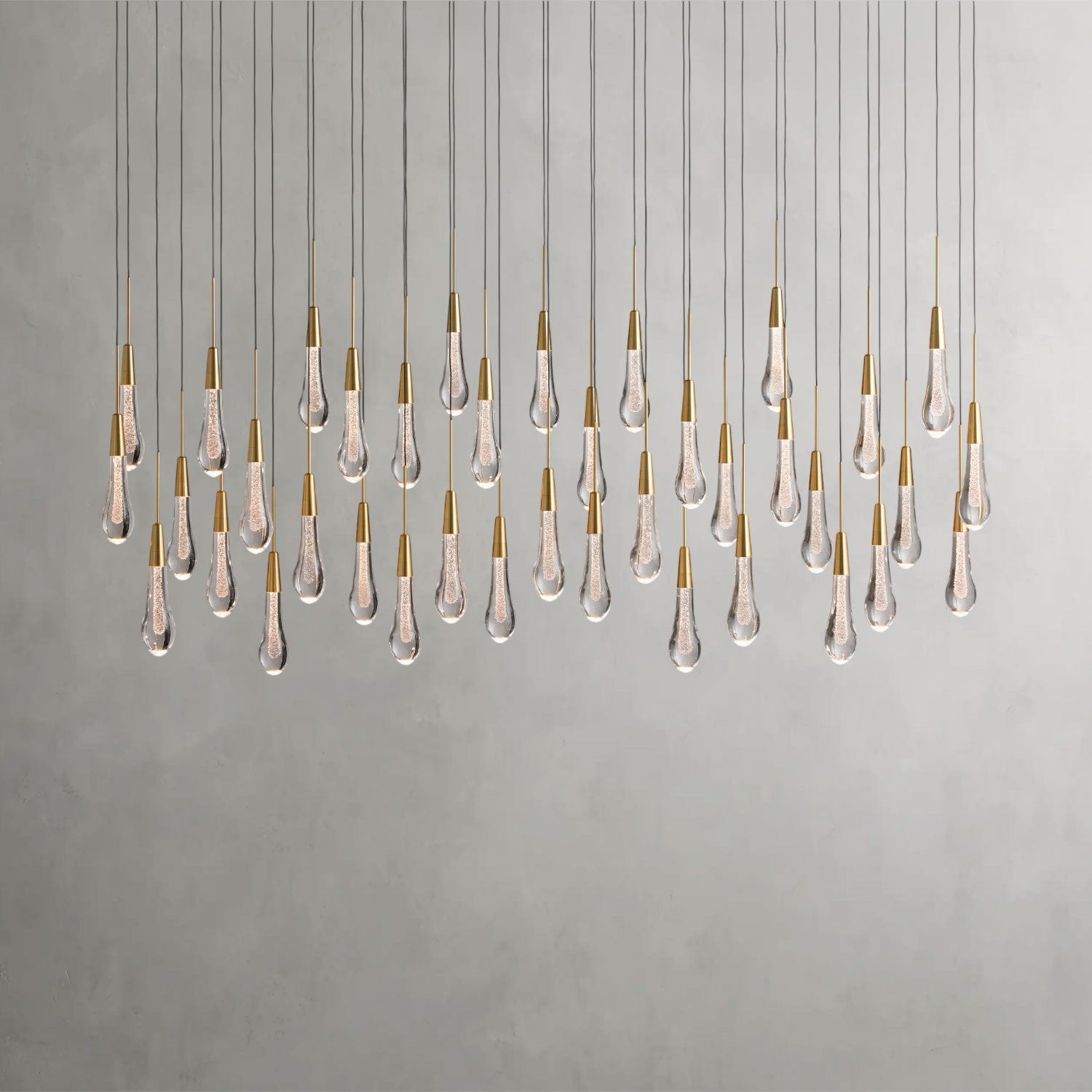 Soltaire Linear Chandelier 37", 50", 60", 70"